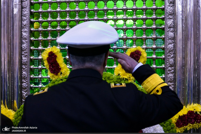 مراسم تجدید میثاق فرماندهان و کارکنان نیروی دریایی با بنیان‌گذار جمهوری اسلامی ایران