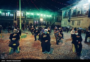 عزاداری شب پنجم محرم در محله سرچشمه گرگان 