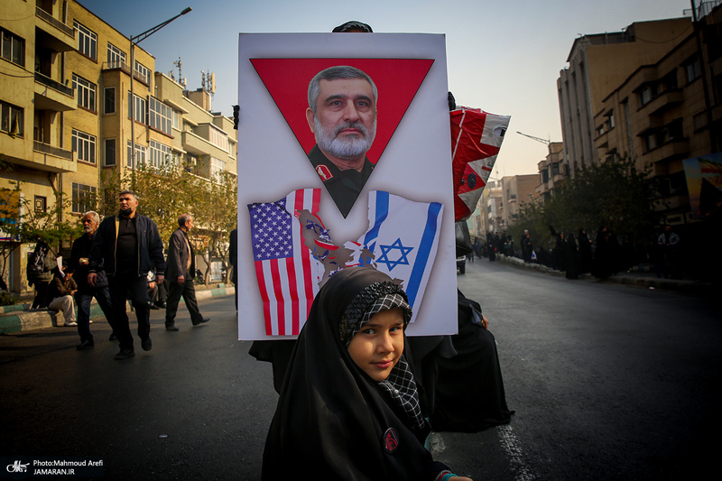 مراسم تشییع پیکرهای مطهر 100 شهید گمنام در تهران-5