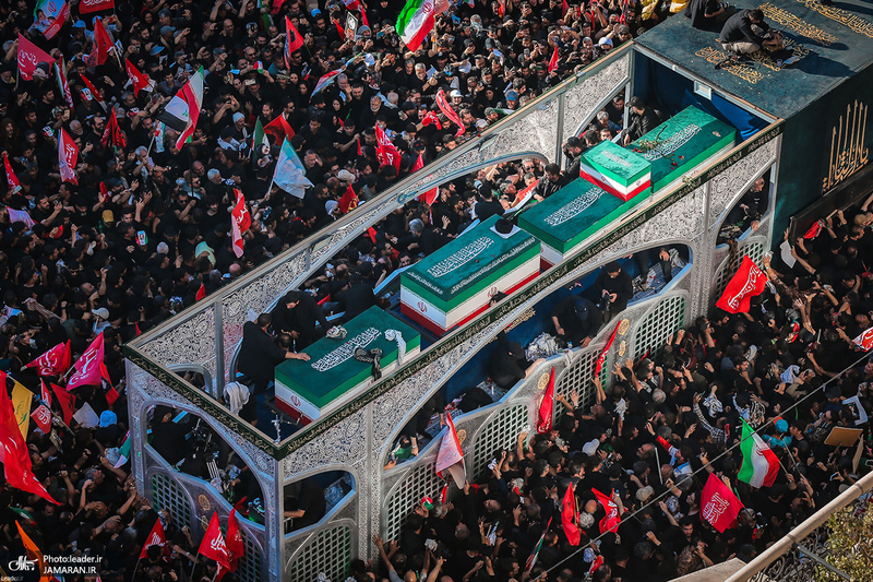 تشییع پیکر مطهر رهبر شهید انقلاب اسلامی در مشهد مقدس