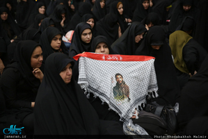 مراسم عزاداری شب شهادت حضرت زهرا(س) در حرم امام خمینی (س)