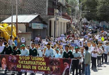 تظاهرات ضد صهیونیستی در کارگیل، هند + عکس ها