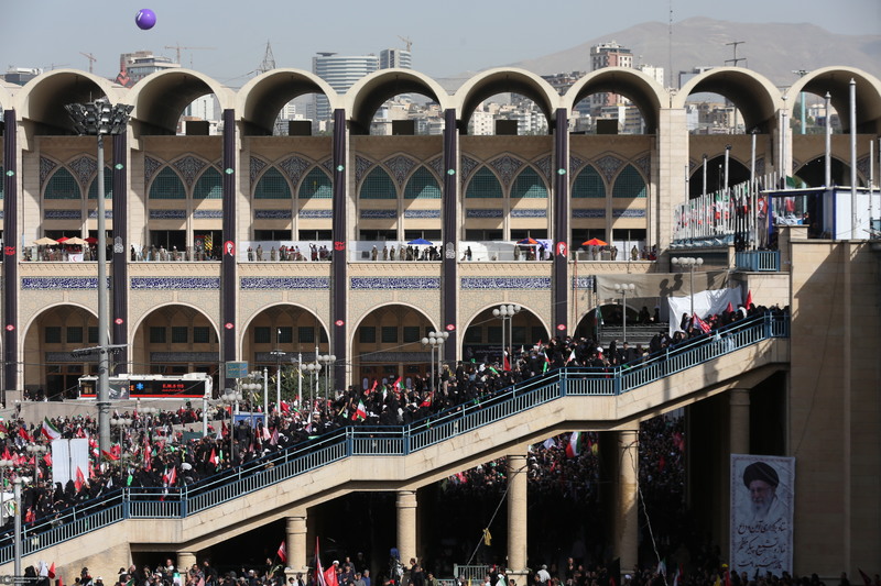 مراسم وداع رهبر شهید در مصلی امام خمینی