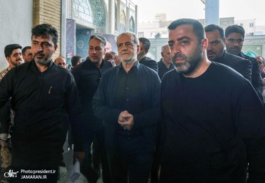 حضور پزشکیان در بزرگداشت شهدای اقتدار + عکس ها