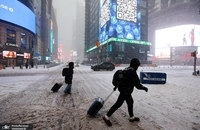 طوفان زمستانی عظیم شرق آمریکا را فلج کرد  (1)