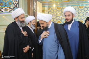 مراسم تشییع و خاکسپاری آیت الله نورالله شاه آبادی(ره) در قم