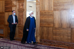 روایت تصویری از دومین دیدار رئیسی با روحانی