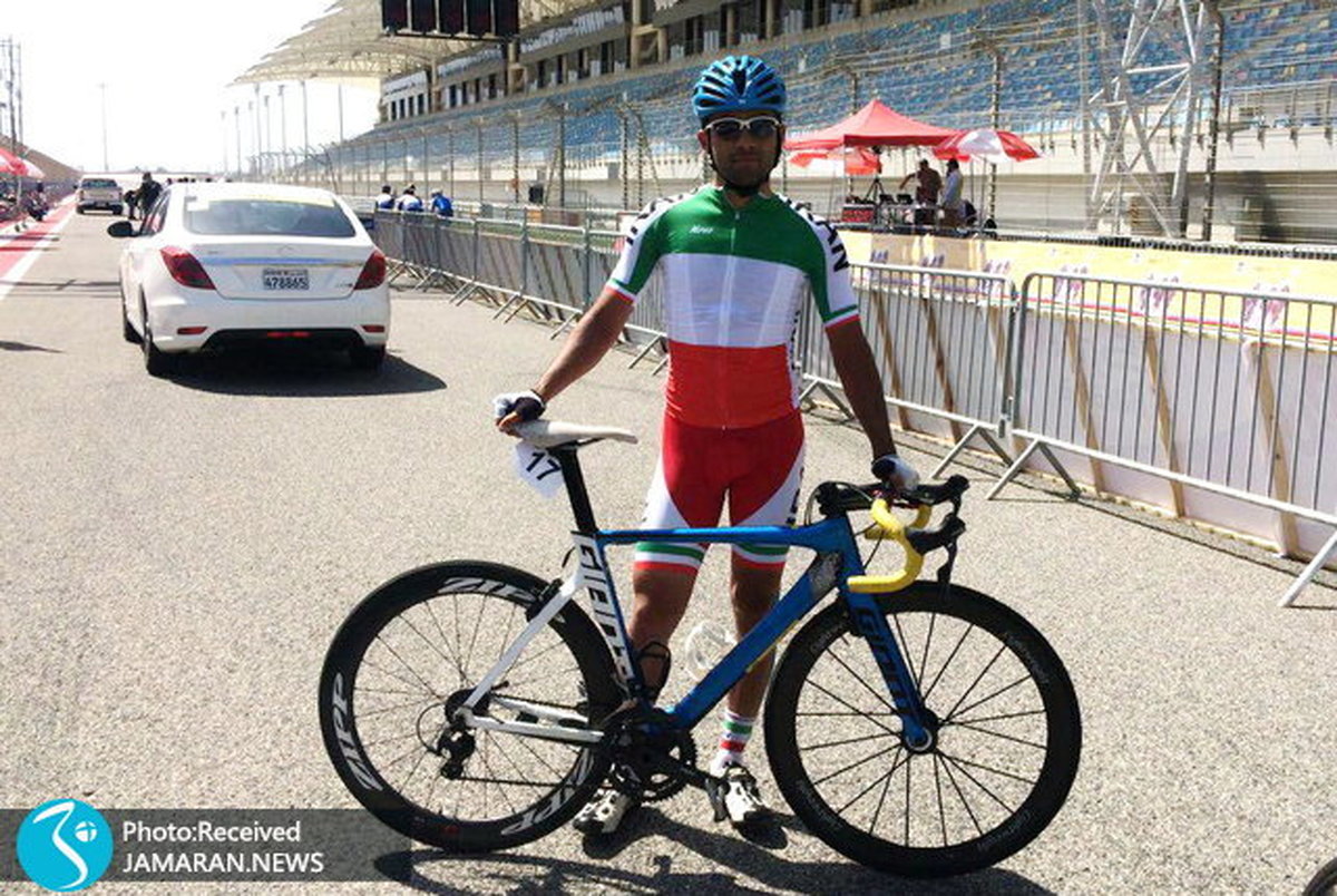 قهرمانی گنج خانلو در دوچرخه سواری پیست آسیا