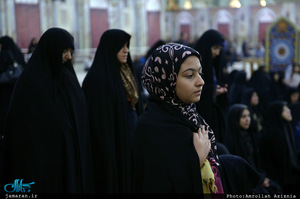 عزاداری شهادت حضرت علی ابن موسی الرضا(ع) در حرم مطهر امام خمینی(س)