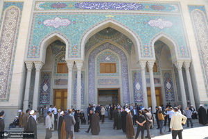 تشییع مرحوم آیت الله عباسعلی سلیمانی (ره) در حرم مظهر حضرت معصومه (س)