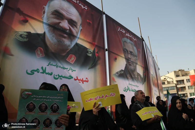 مراسم تشییع شهدای جنگ تحمیلی رژیم صهیونیستی در تهران-1