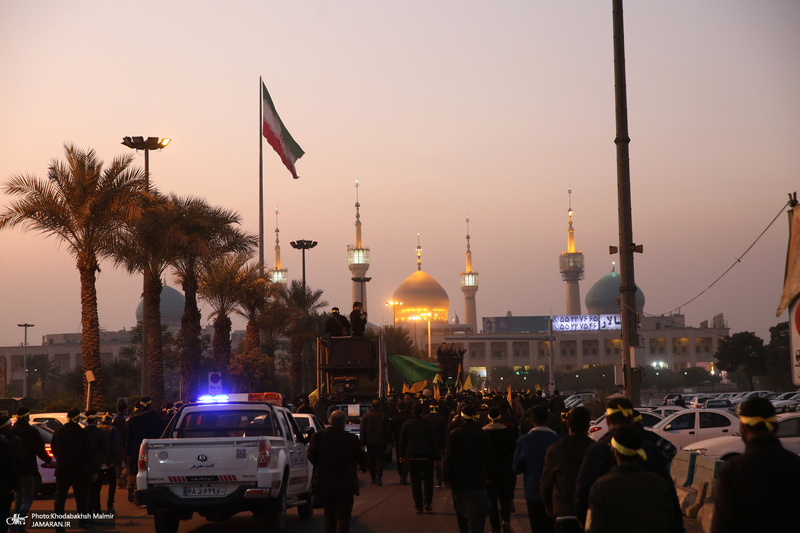 مراسم عزاداری شب شهادت حضرت زهرا(س) در حرم امام خمینی(ره) برگزار شد