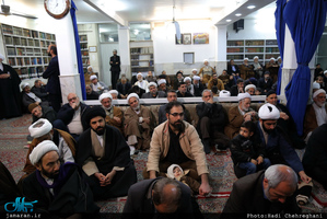 مراسم عزاداری شهات حضرت زهرا(س) در بیت آیت الله العظمی صانعی