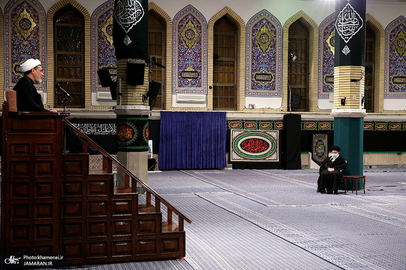 عزاداری شب شهادت حضرت زهرا (س) در حسینیه امام خمینی