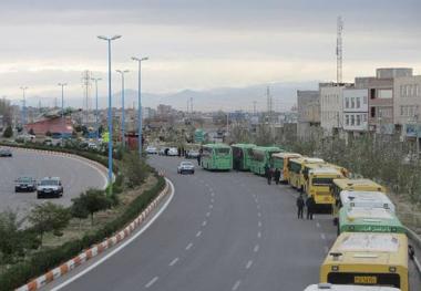 اعزام 30 دستگاه اتوبوس درون شهری از اردبیل به مرز مهران