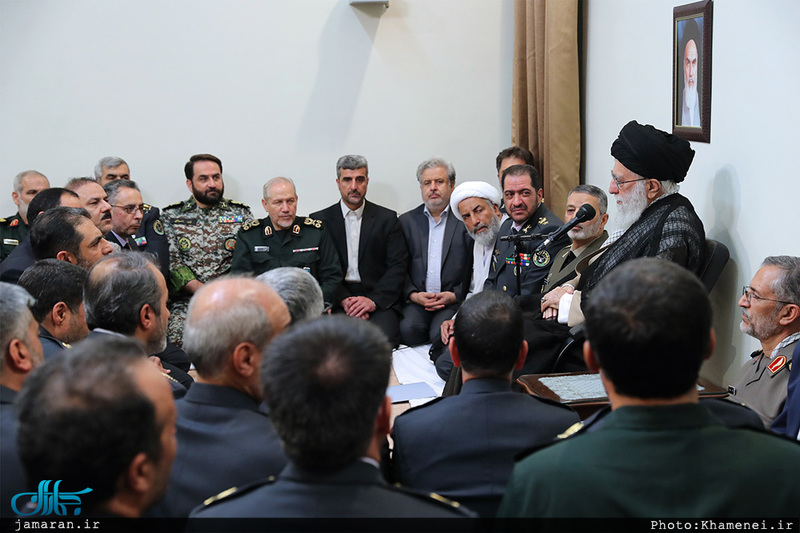 دیدار فرماندهان قرارگاه پدافند هوایی خاتم‌الانبیاء(ص) ارتش با رهبر معظم انقلاب