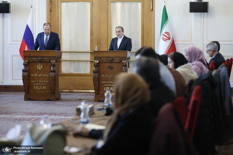 نشست خبری مشترک وزرای خارجه ایران و روسیه