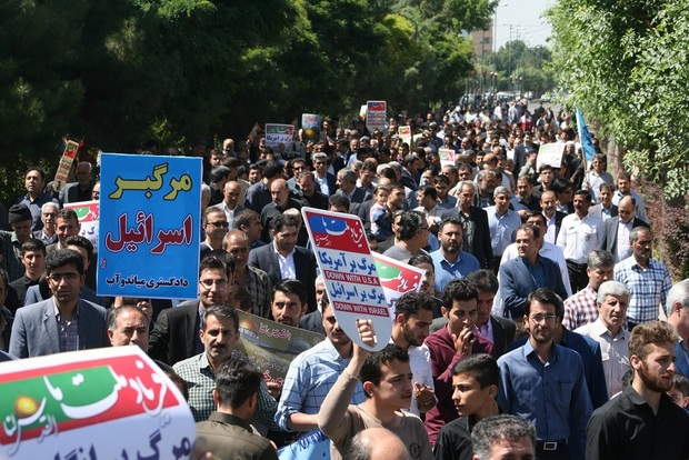 راهپیمایی روز قدس در میاندوآب