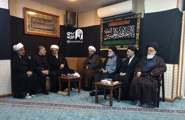دیدار علما و بزرگان نجف اشرف با فرزند ارشد رهبر شهید انقلاب اسلامی + عکس