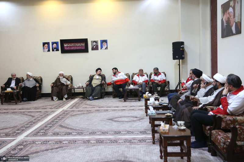 تجدید میثاق رییس و امدادگران جمعیت هلال احمر با ارمان های امام راحل
