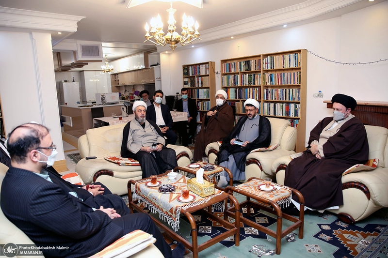 حضور سید حسن خمینی در منزل فرزند علامه حسن زاده آملی‎(ره)