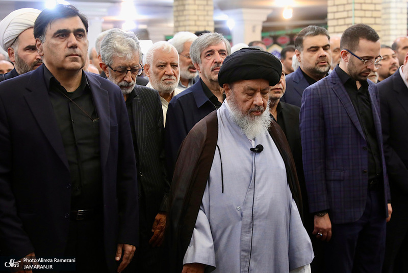 مراسم تشييع مادر غلامعلی حداد عادل