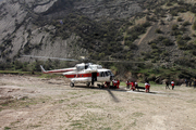 12 گروه امدادی به محل حادثه سقوط بالگرد اعزام شد