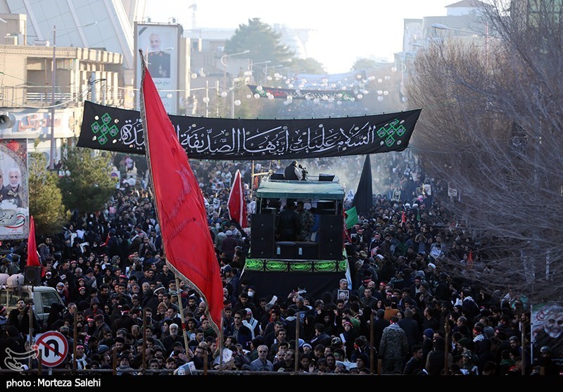 مراسم تشییع و خاکسپاری سردارحاج قاسم سلیمانی در کرمان