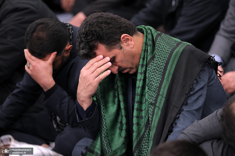 اولین شب مراسم عزاداری حضرت فاطمه‌زهرا (س) در حسینیه امام خمینی