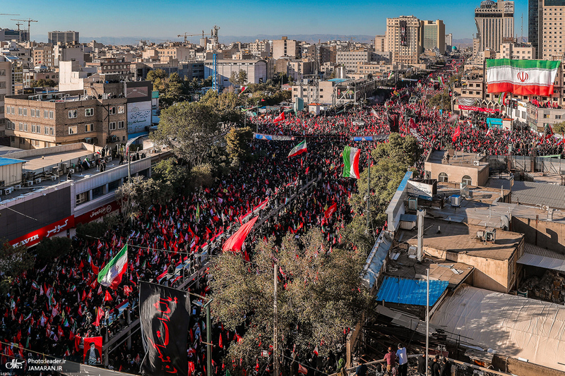تشییع پیکر مطهر رهبر شهید انقلاب اسلامی در مشهد مقدس