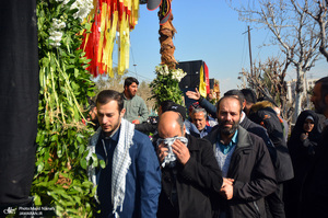 مراسم تشییع و تدفین 2 شهید گمنام در دانشگاه آزاد تهران جنوب