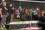 مراسم خاکسپاری دروازه بان عراقی در حرم مطهر امام علی (ع) + تصاویر