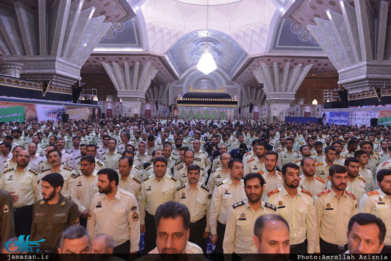 تجدید میثاق جمعی از فرماندهان ناجا با آرمان‌های بنیانگذار انقلاب اسلامی 