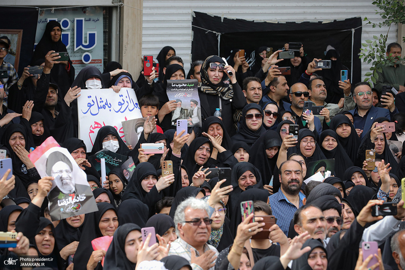 مراسم تشییع پیکر رئیس جمهور شهید در مشهد