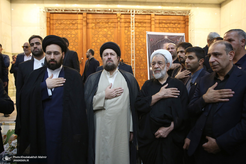 مراسم تشییع نوه حجت الاسلام والمسلمین علیخانی در حرم مطهر امام خمینی (س)