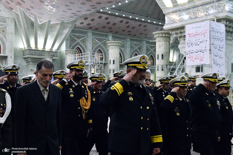 تجدید میثاق فرمانده و پرسنل نیروی دریایی ارتش جمهوری اسلامی ایران با آرمان‌های امام خمینی(س)