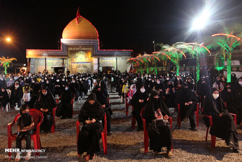 مراسم عزاداری شب چهارم محرم در بندرگز