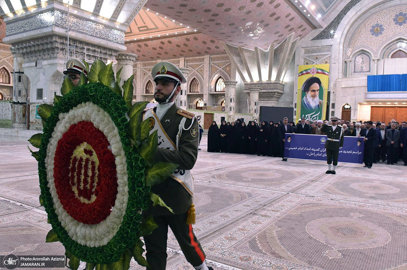 مراسم تجدید میثاق امدادگران کمیته امداد امام خمینی (س) با آرمان های بنیانگذار جمهوری اسلامی ایران