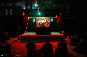 مجلس عزای اباعبدالله الحسین(ع) با سخنرانی استاد فیاض بخش و با حضور علی لاریجانی