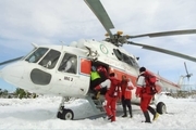 امدادرسانی هفت فرود بالگرد هلال احمر در استان‌های گرفتار برف و کولاک