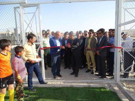 2 پروژه ورزشی در شهرستان خنج به بهره برداری رسید