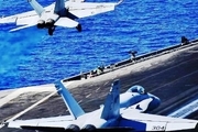 پهپاد ایرانی به یک فروند جت نیروی دریایی آمریکا در خلیج فارس نزدیک شد