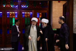 مراسم ختم همسر آيت الله راستی کاشانی