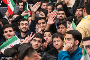 دیدار دانش‌آموزان و دانشجویان با رهبر معظم انقلاب