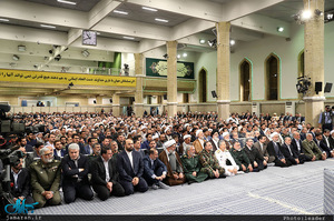 دیدار مسئولان نظام و سفرای کشورهای اسلامی با رهبر معظم انقلاب