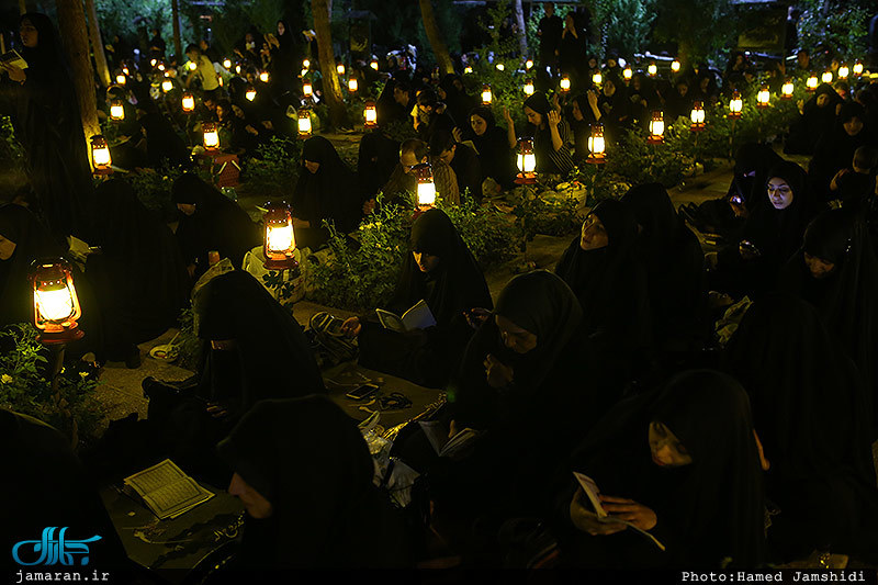 مراسم احیای شب بیست و یکم ماه مبارک رمضان در گلزار شهدا