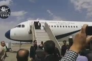 ورود روحانی به فرودگاه اهواز 