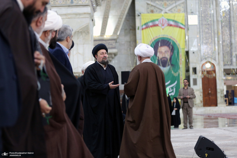 دیدار دبیرکل و کارکنان مجمع جهانی اهل بیت (ع) با سیدحسن خمینی