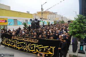 دسته عزاداری شهادت حضرت علی (ع) با حضور آیت‌الله العظمی وحید خراسانی