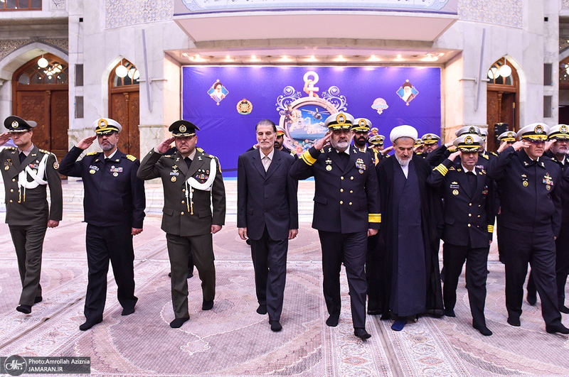 تجدید میثاق فرمانده و پرسنل نیروی دریایی ارتش جمهوری اسلامی ایران با آرمان‌های امام خمینی(س)